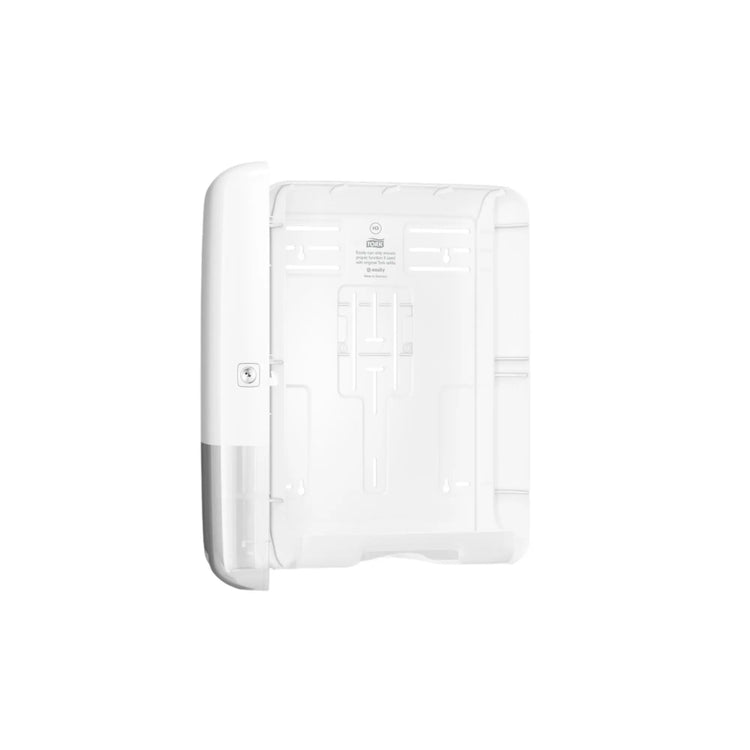 Distributeur blanc d'essuie-mains papier - Système H3 - Pliage C/Z - Tork - My Podologie